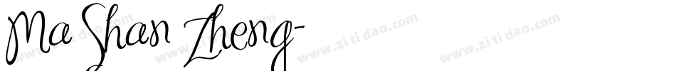 Ma Shan Zheng字体转换